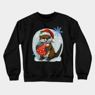 Christmas otter Crewneck Sweatshirt